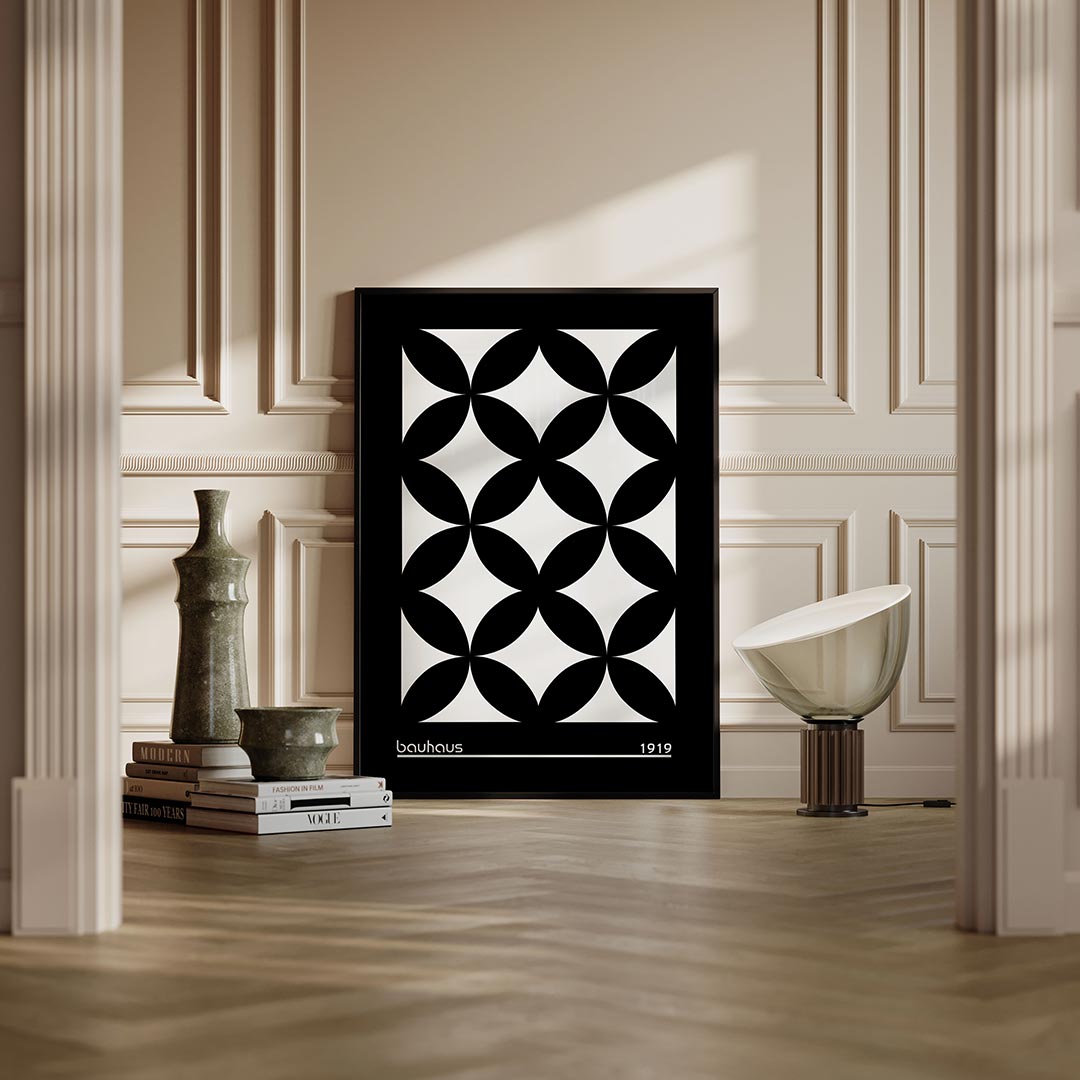 – moderne Bauhaus wandkunst als poster