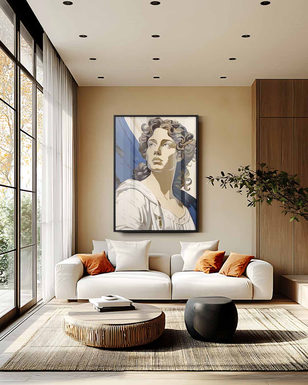 Inspirerende Blik – staand kunstwerk voor modern interieur