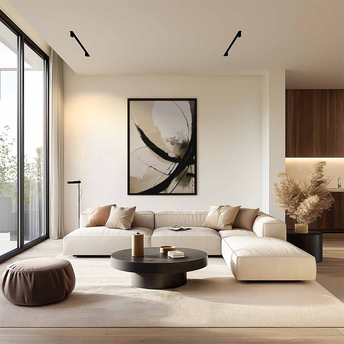 Elegante Bewegingen – plexiglas wanddecoratie in portret formaat