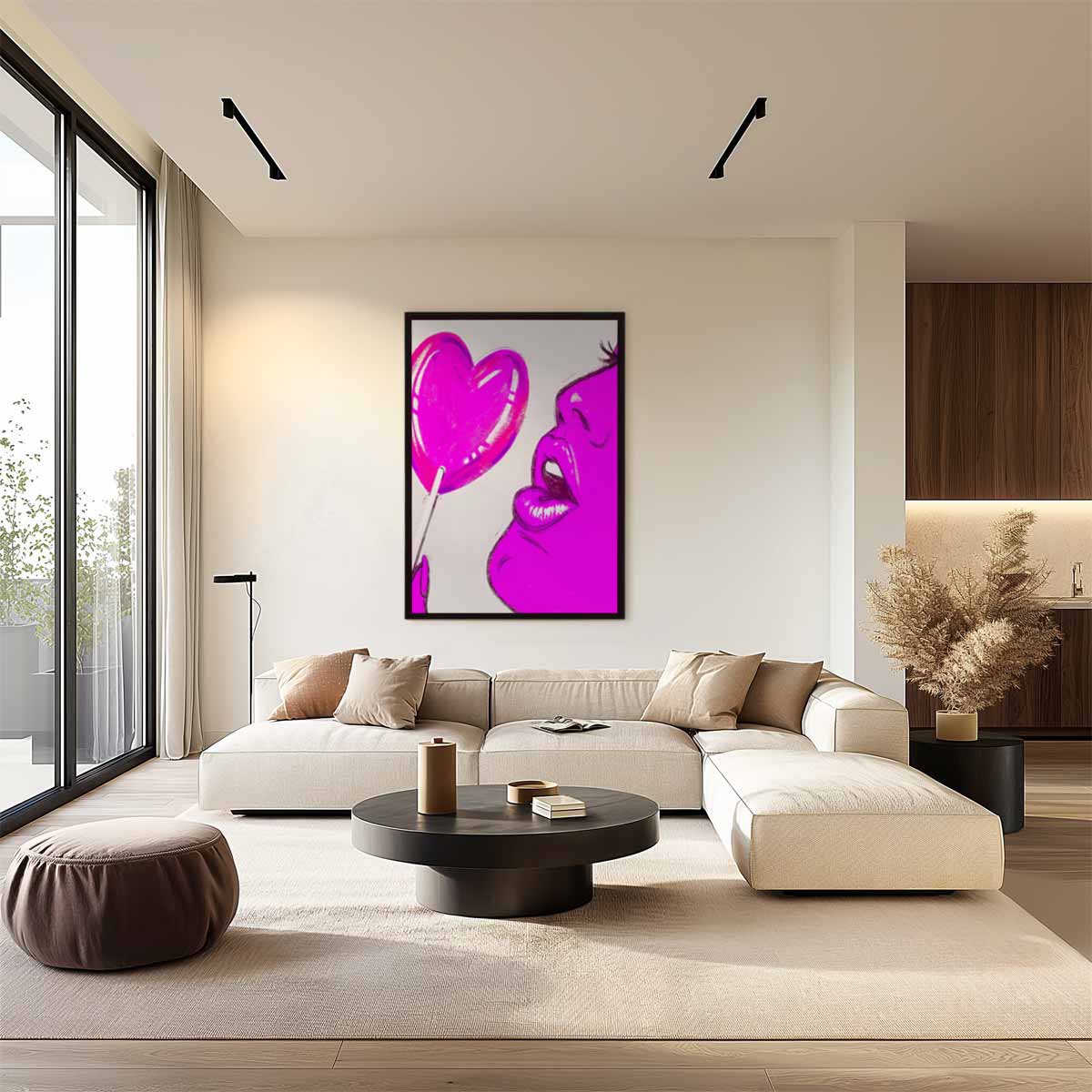 Pop Art Lollipop Sensatie – dibond wanddecoratie in staand formaat
