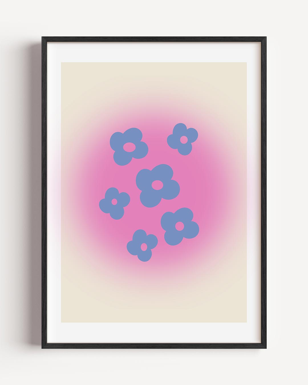 Bloemenmagie – moderne portret poster als wanddecoratie