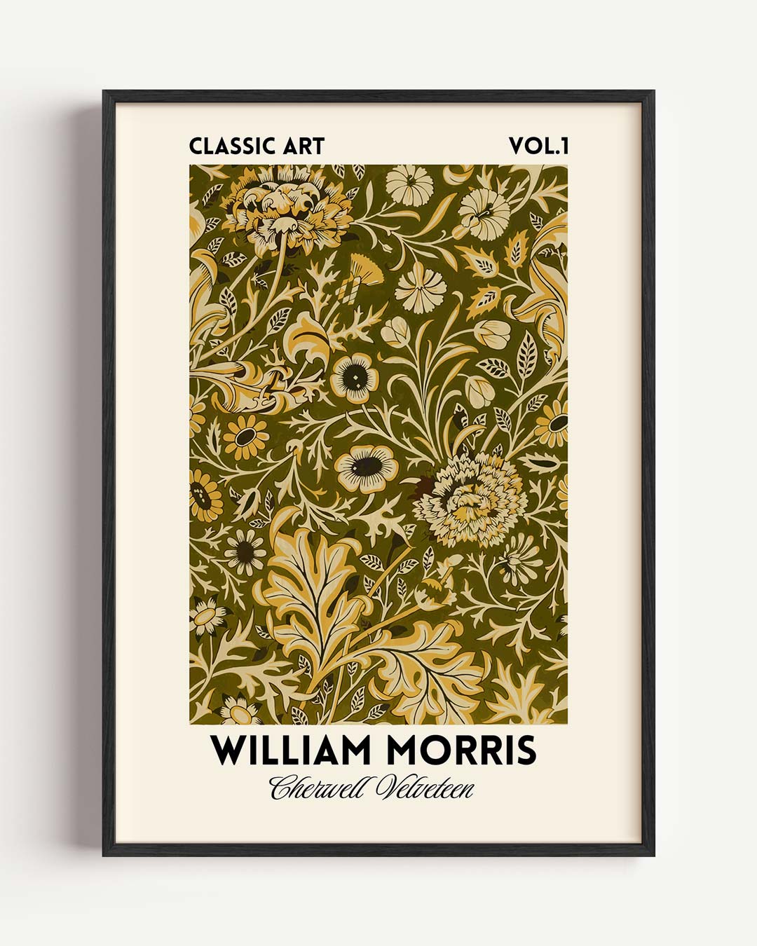 Vintage Bloemenpracht – William Morris portret poster als wanddecoratie