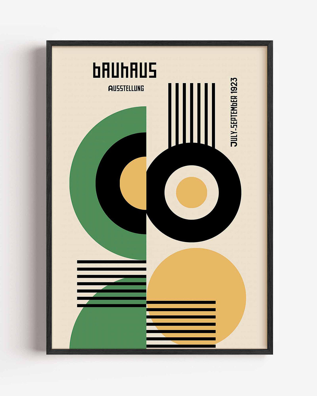 Vormen en lijnen – staande Bauhaus poster als wanddecoratie