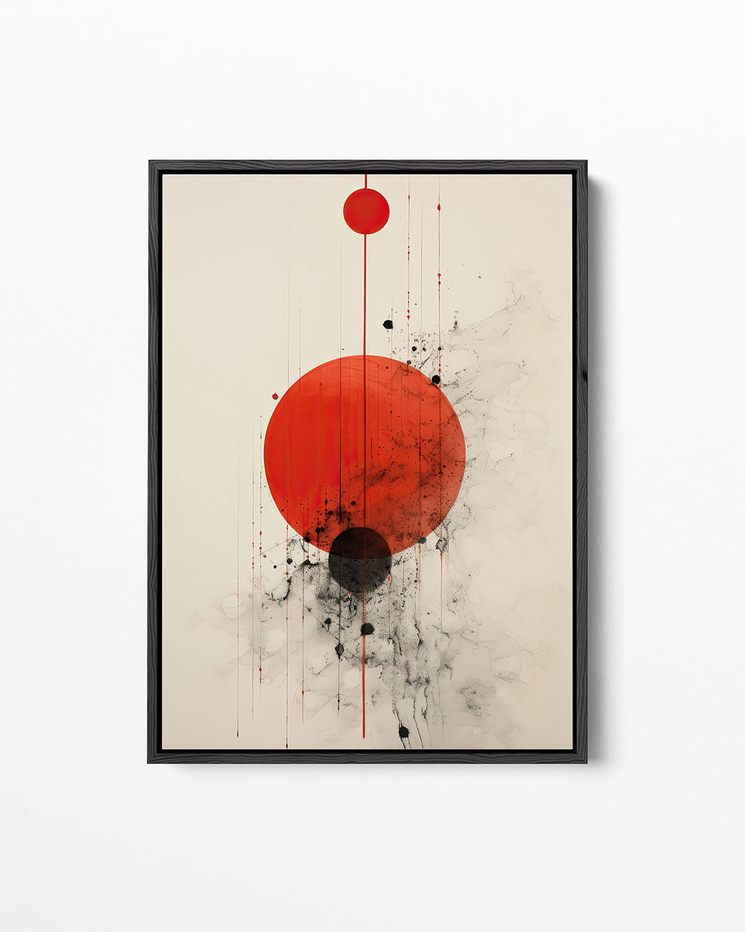 Geometrische cirkelcompositie – staand wanddecoratie kunstwerk