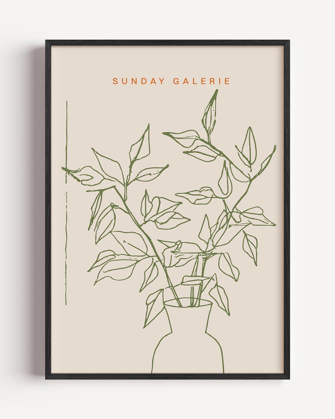 Botanische Kunstposter in Lijntekening – keuken portret poster als wanddecoratie