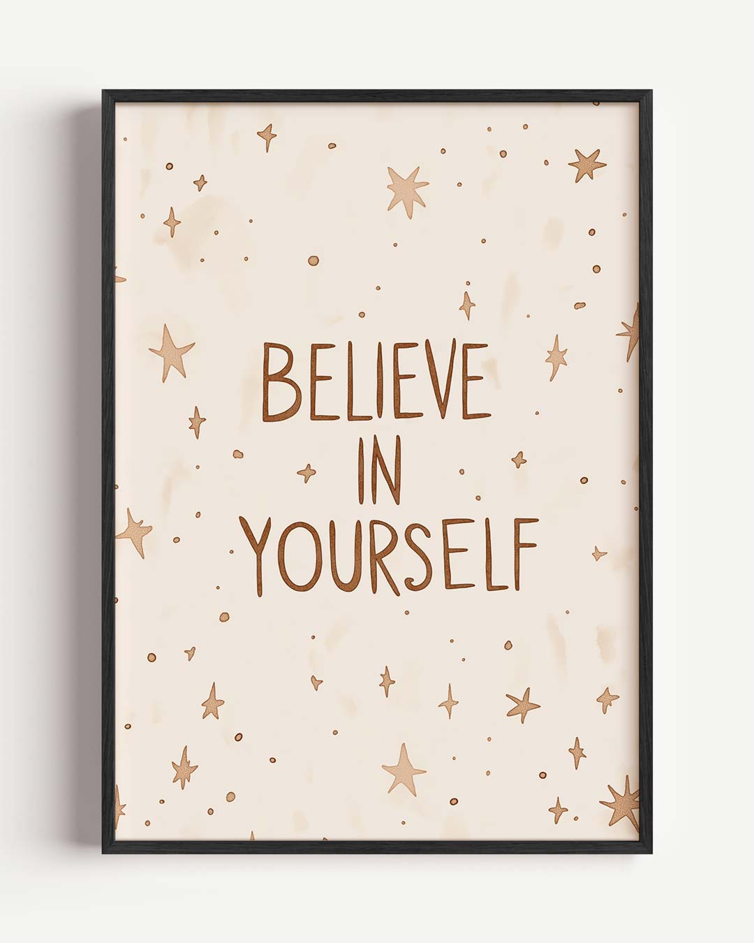 Inspirerende Sterren – kids portret poster als wanddecoratie