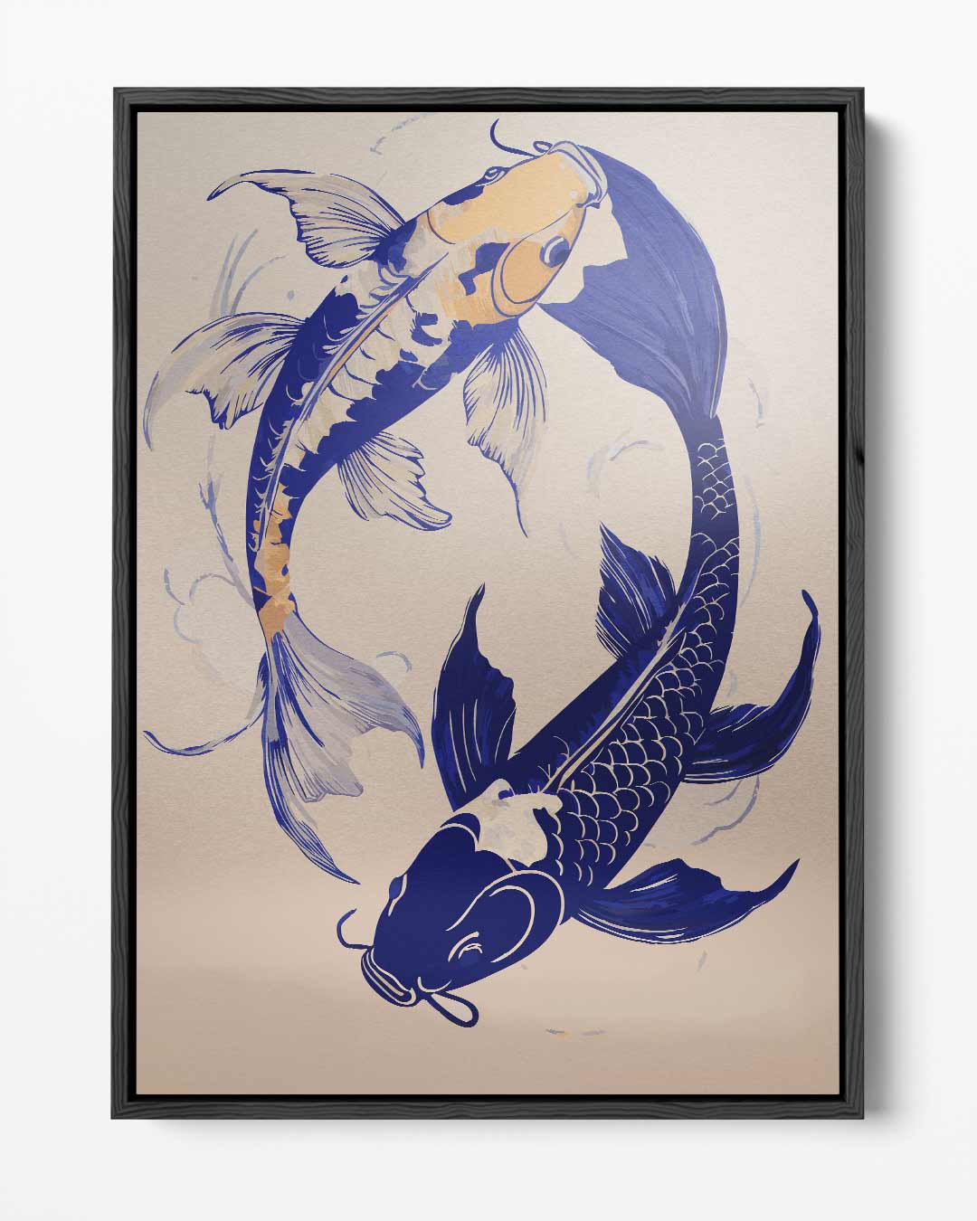 Koi Vissen Dans – portret kunstwerk als wanddecoratie