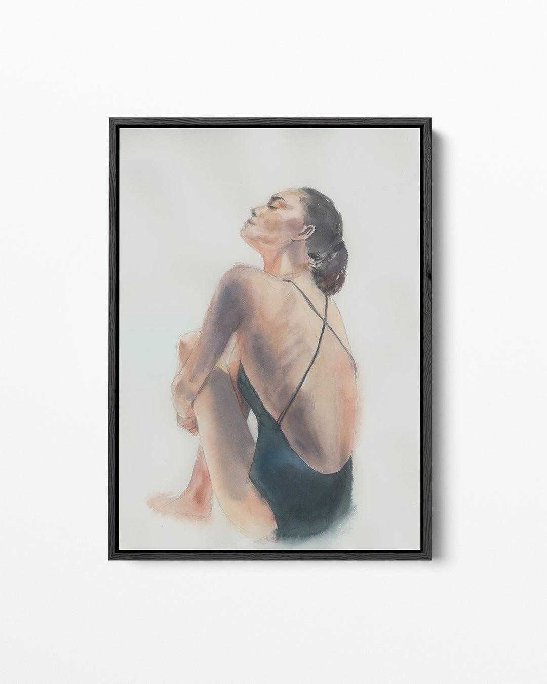 Zittende vrouw – staand wanddecoratie kunstwerk