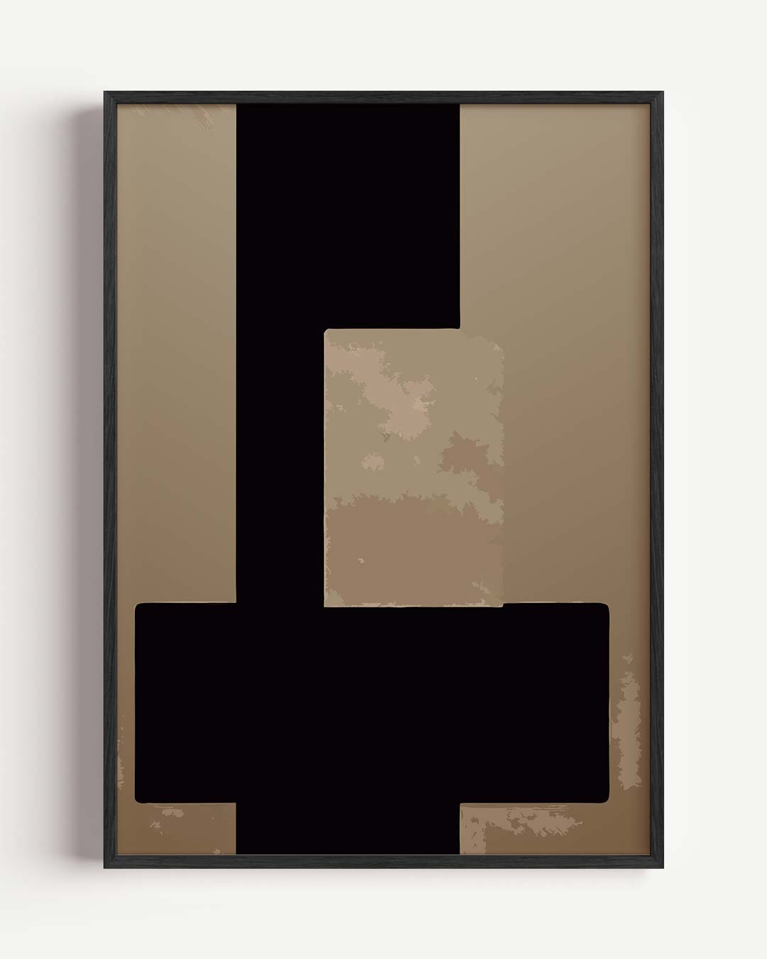 Stijlvolle Geometrische Vorm – kleurrijke abstracte portret poster als wanddecoratie