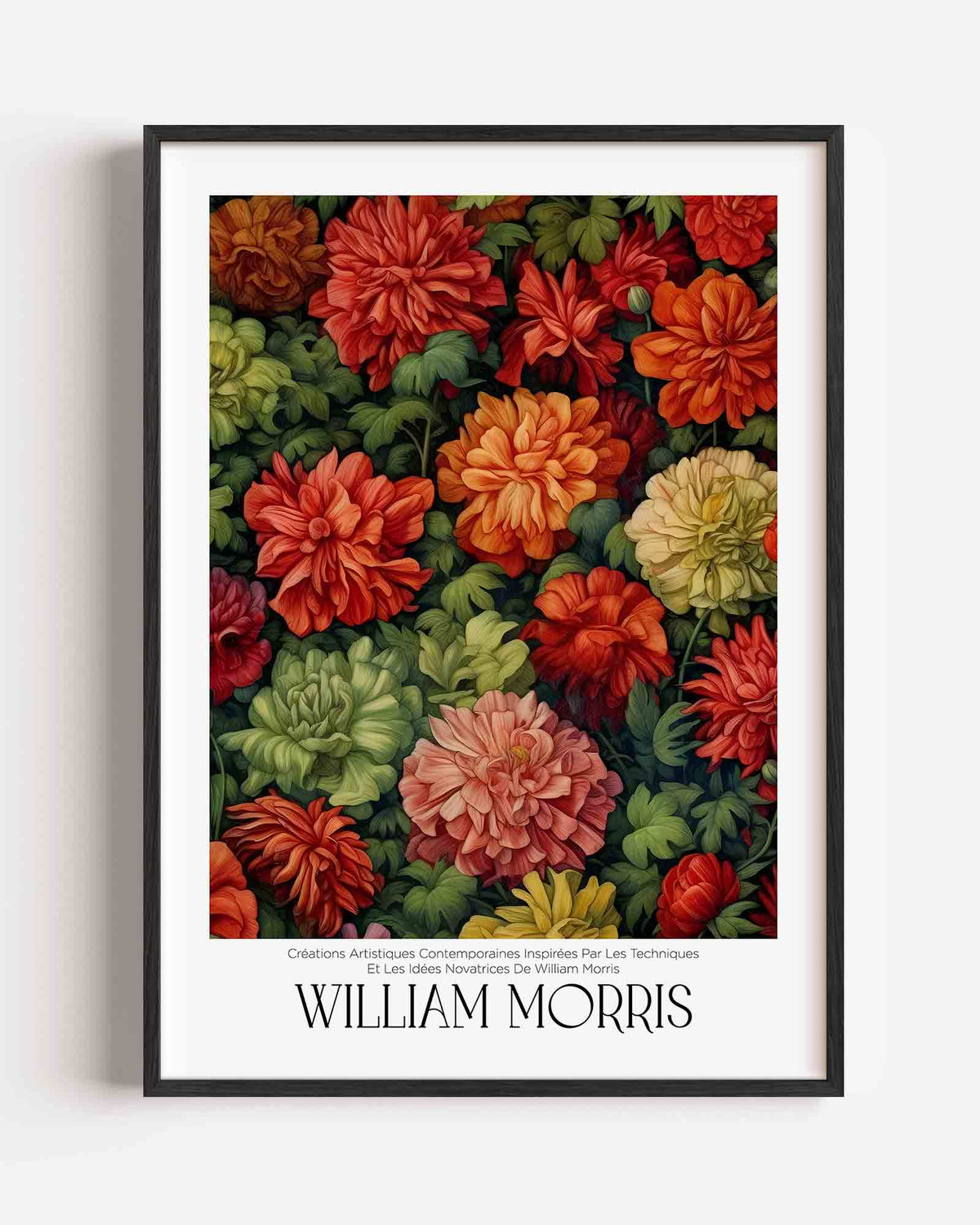 Bloemenpracht – William Morris portret poster als wanddecoratie