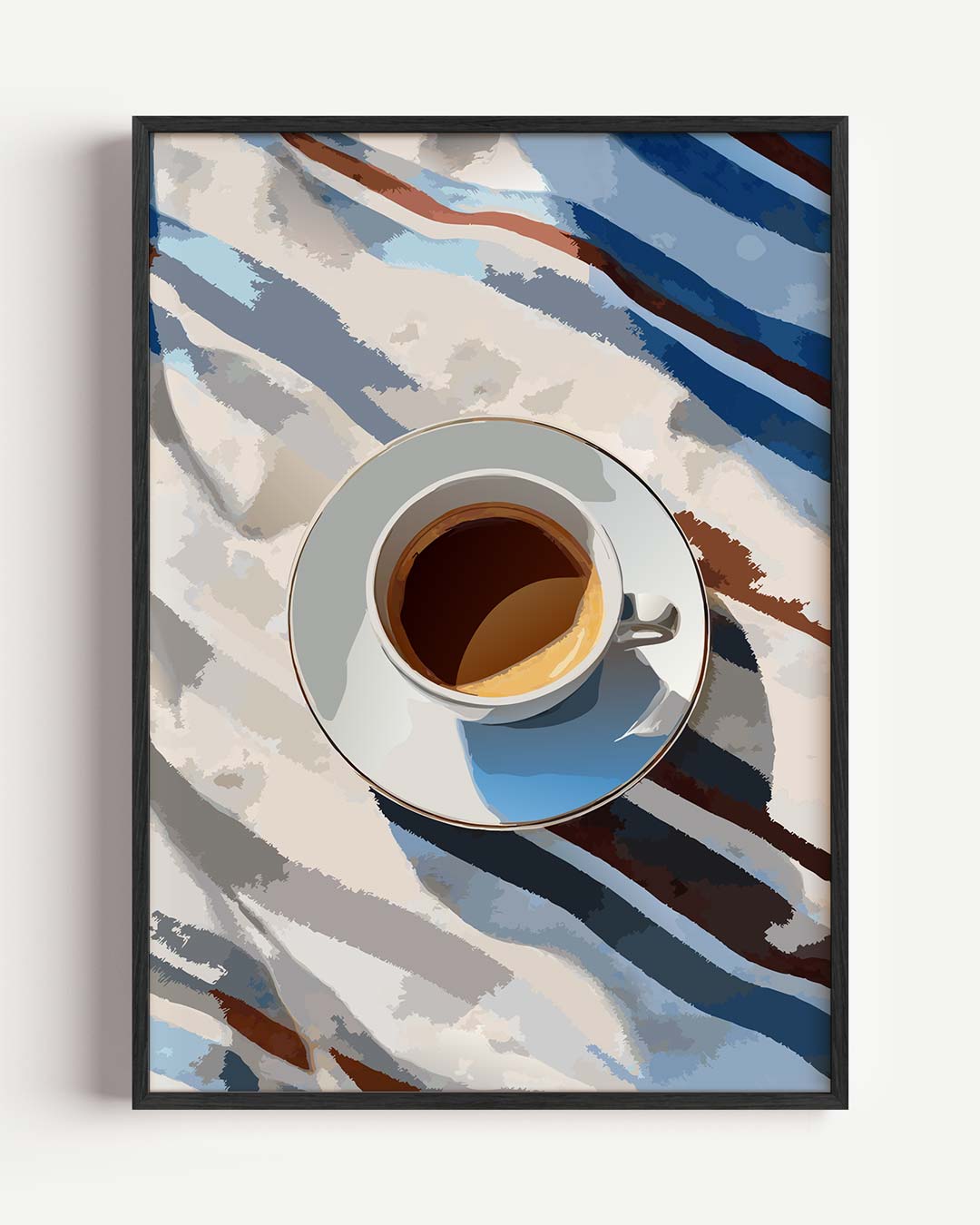 Koffie en Kunst Vibes – keuken portret poster als wanddecoratie
