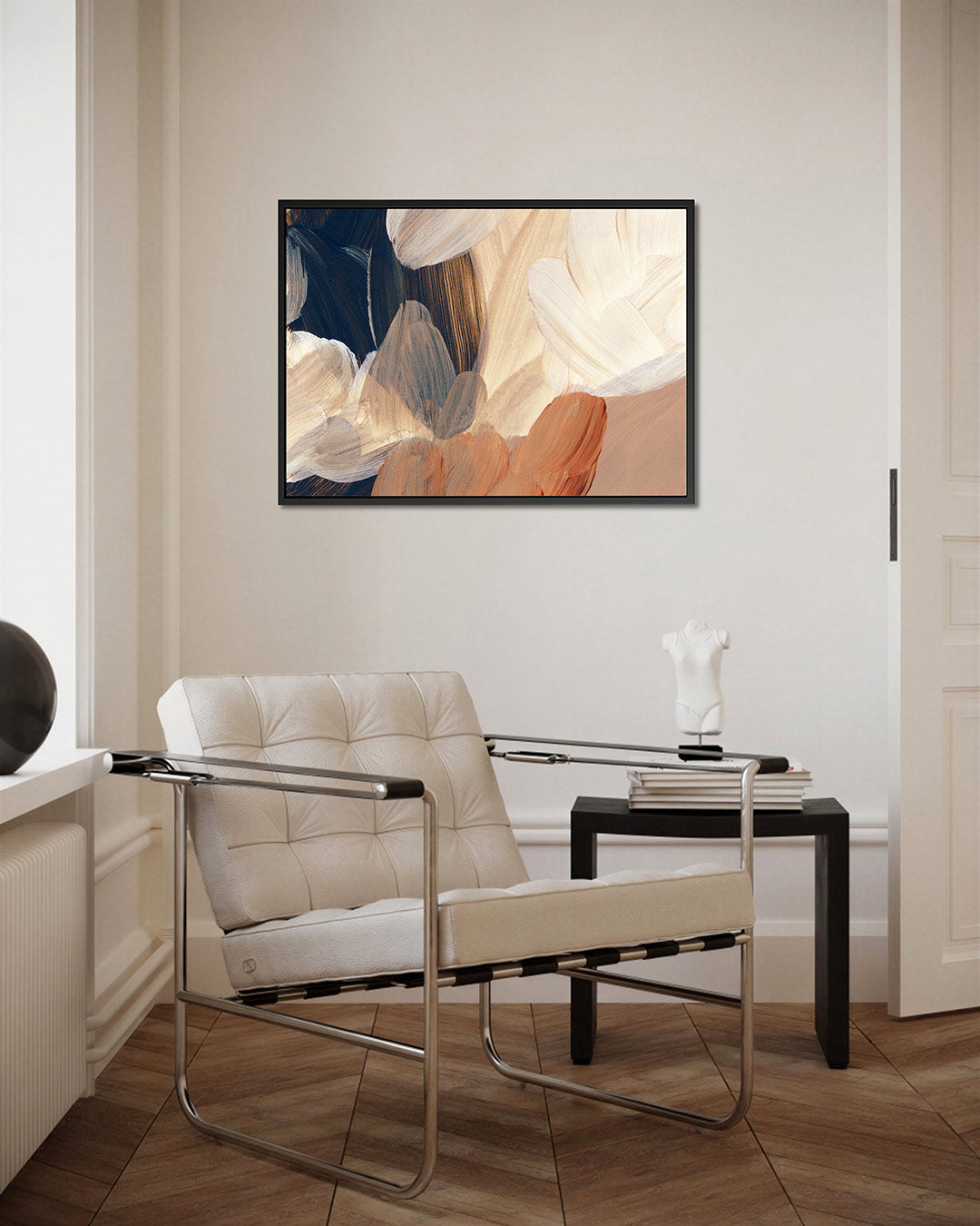 Organische penseelstreken – kunstwerk op canvas, dibond of plexiglas