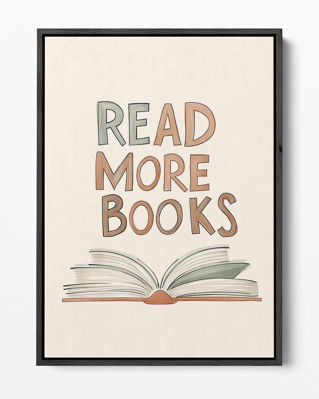 Lees Meer Boeken Poster – portret kunstwerk als wanddecoratie