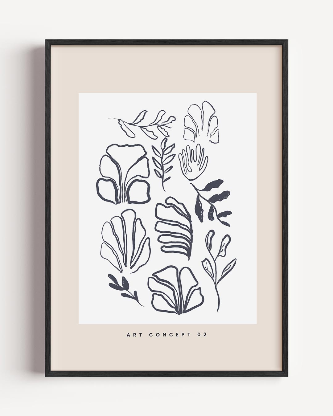 Botanische Print in Schetsstijl – bloemen portret poster als wanddecoratie