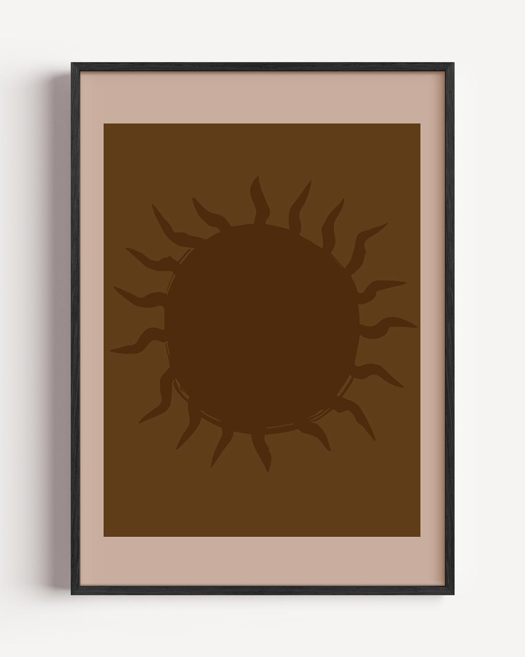 Zonsondergang Bruin – zomer portret poster als wanddecoratie