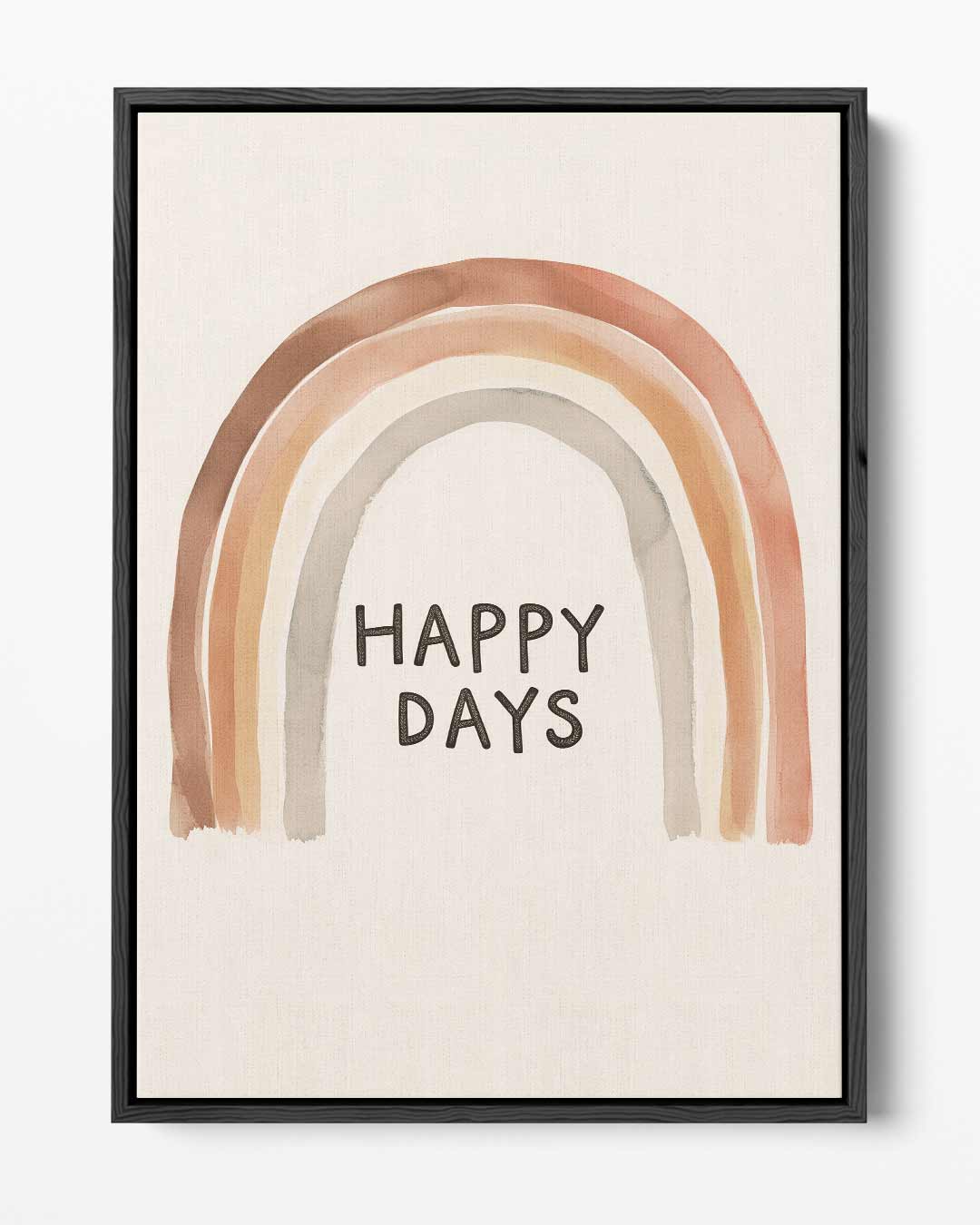 Happy Days Regenboog Print – portret kunstwerk als wanddecoratie