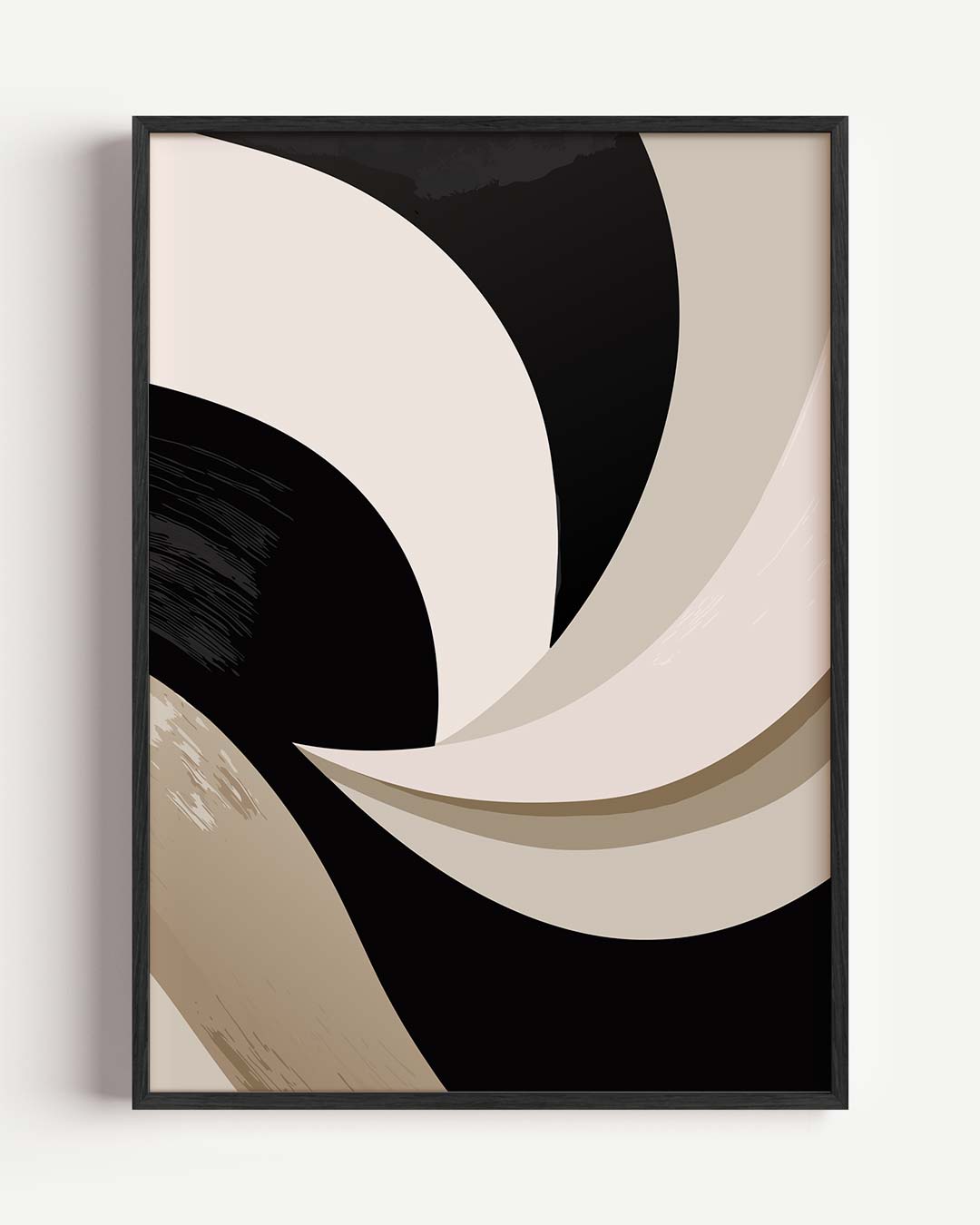 Stijlvolle Abstracte Bewegingen – kleurrijke abstracte portret poster als wanddecoratie