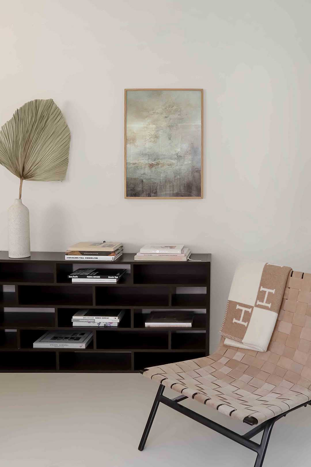 Abstracte wolken – zachte abstracte poster in staand formaat