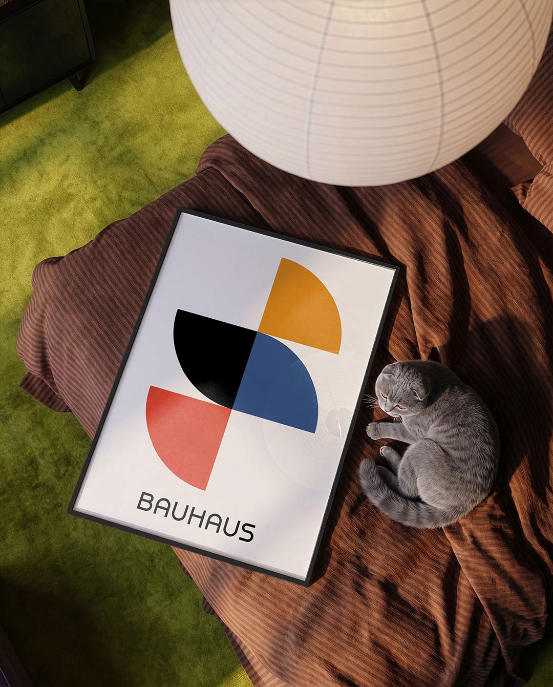 Vormen en vlakken – moderne Bauhaus wandkunst als poster