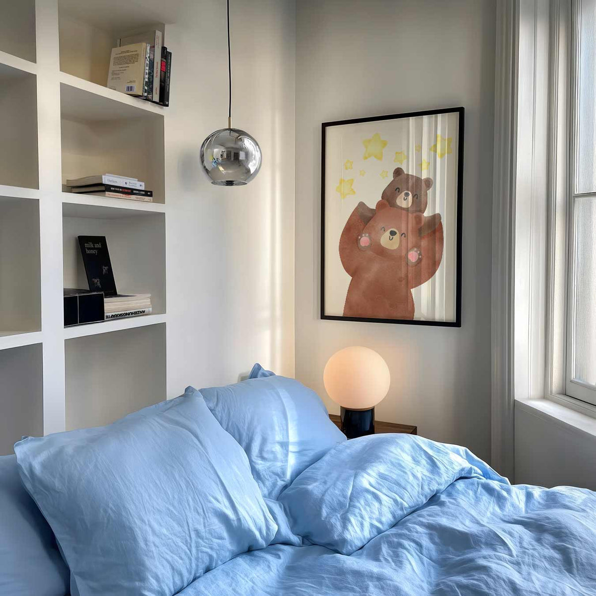 Beren met Sterren – speelse wandkunst als portret kinderposter