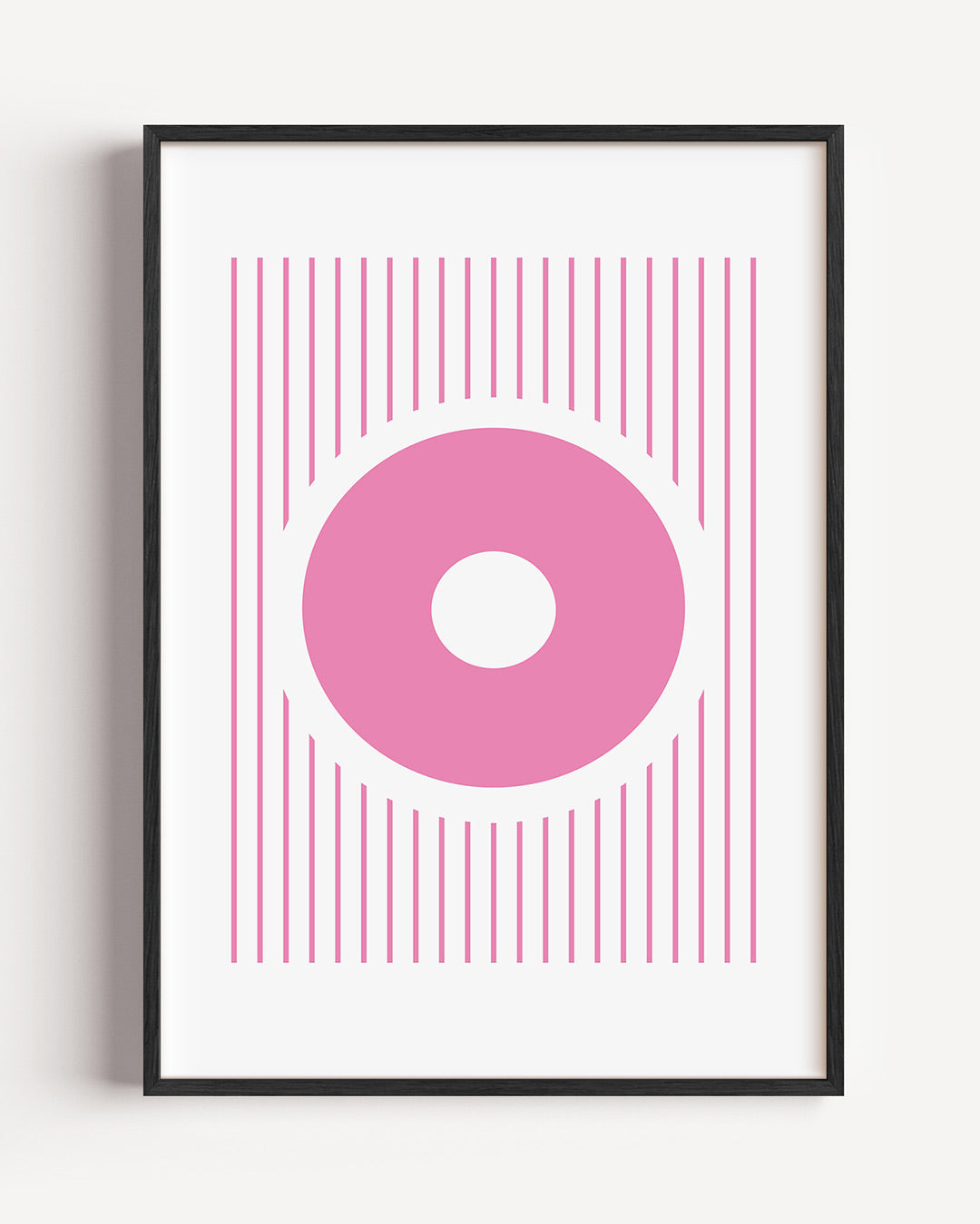 Cirkel en lijnen – staande Bauhaus poster als wanddecoratie
