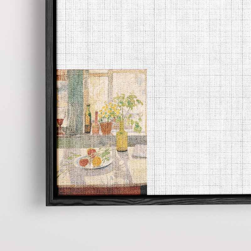Zomers Stilleven bij het Raam – staand kunstwerk voor modern interieur