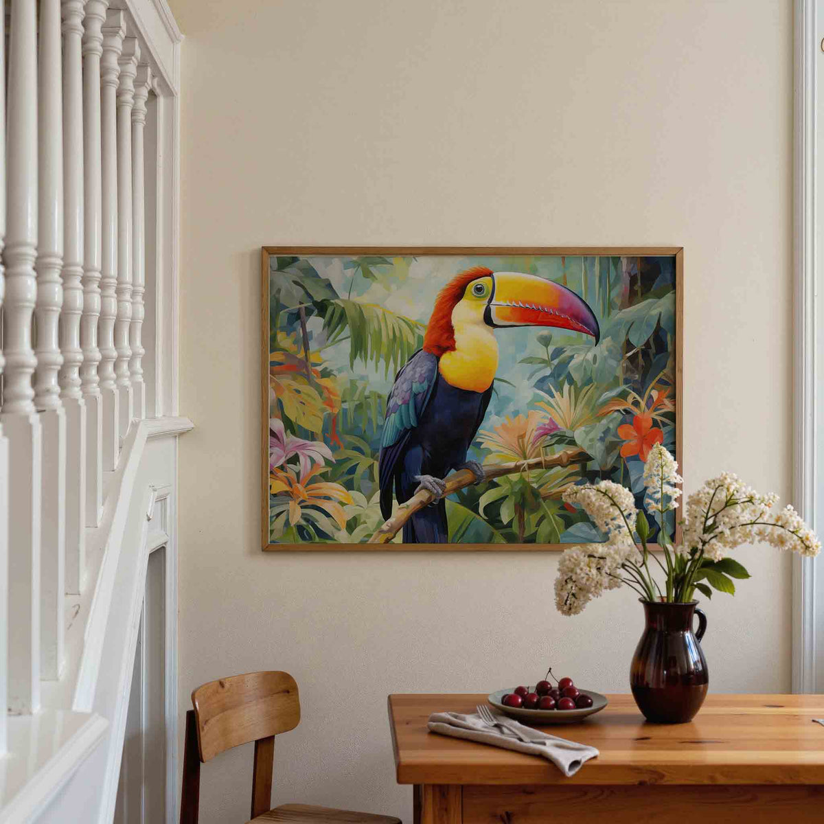 Tropische vogel – tropische poster in liggend formaat