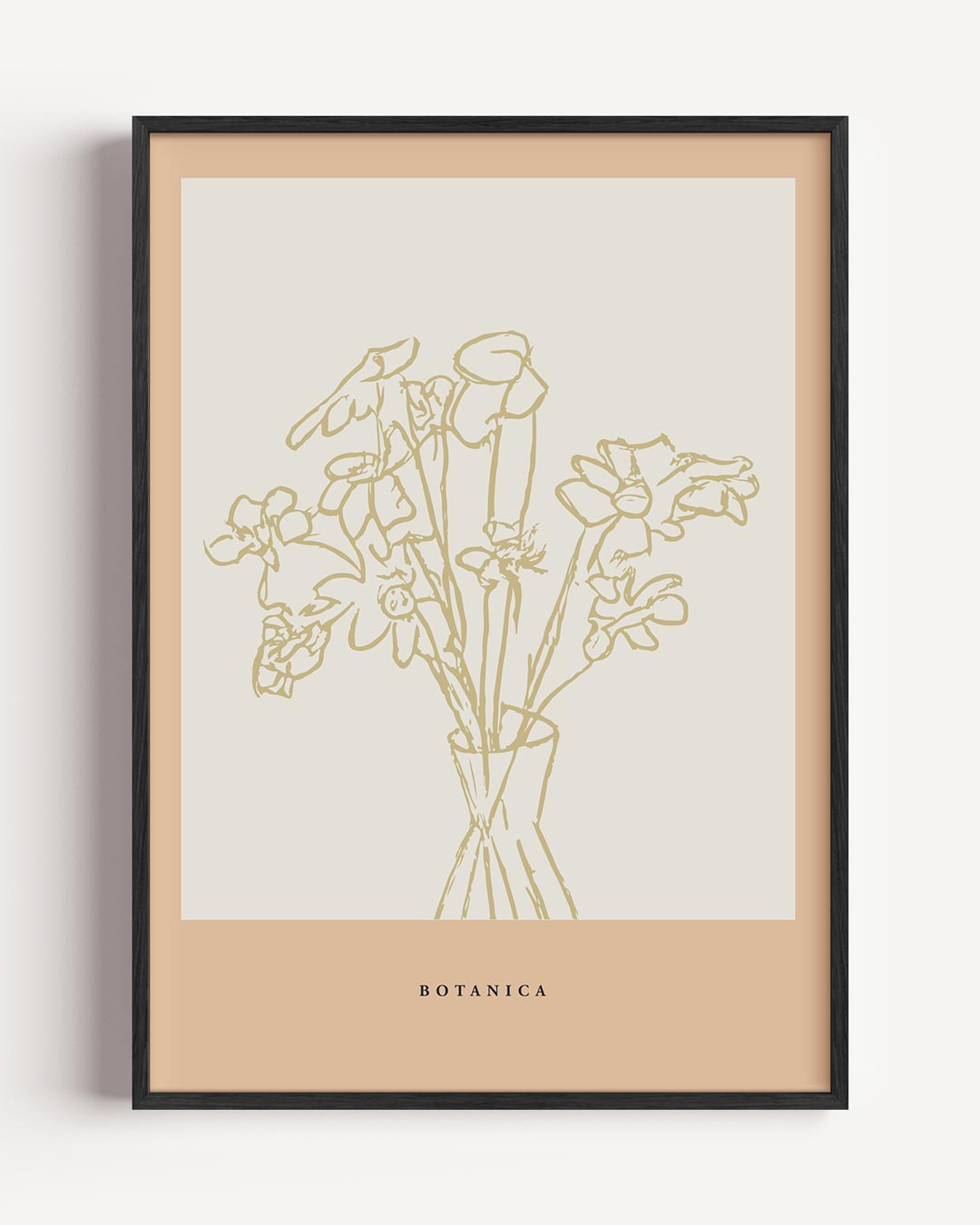 Elegante Botanische Bloemenposter – keuken portret poster als wanddecoratie