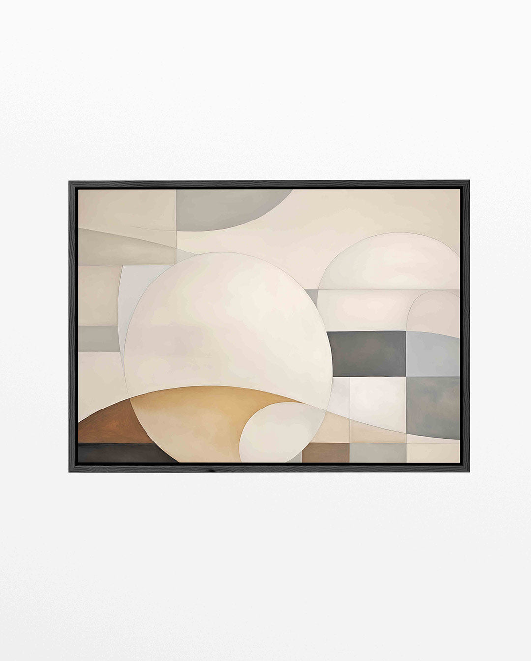 Geometrische vormen compositie – Lijnen – liggend abstract kunstwerk