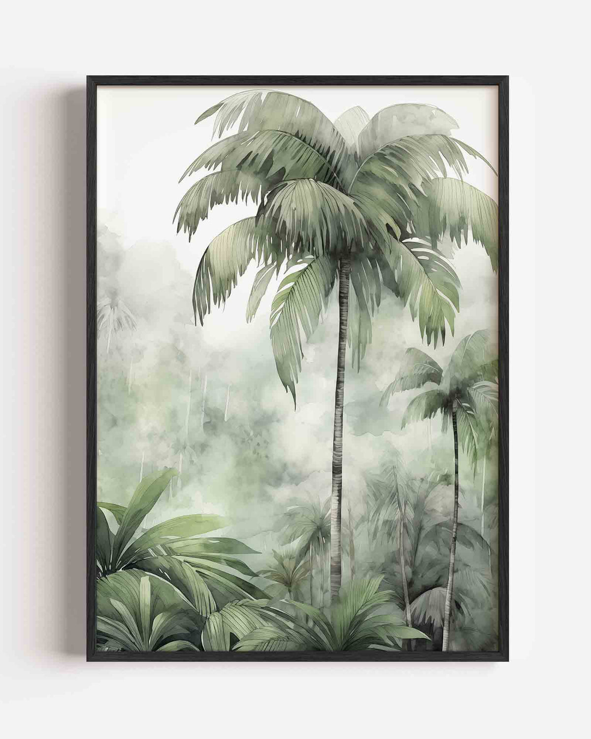 Tropische palmbomen – jungle portret poster als wanddecoratie