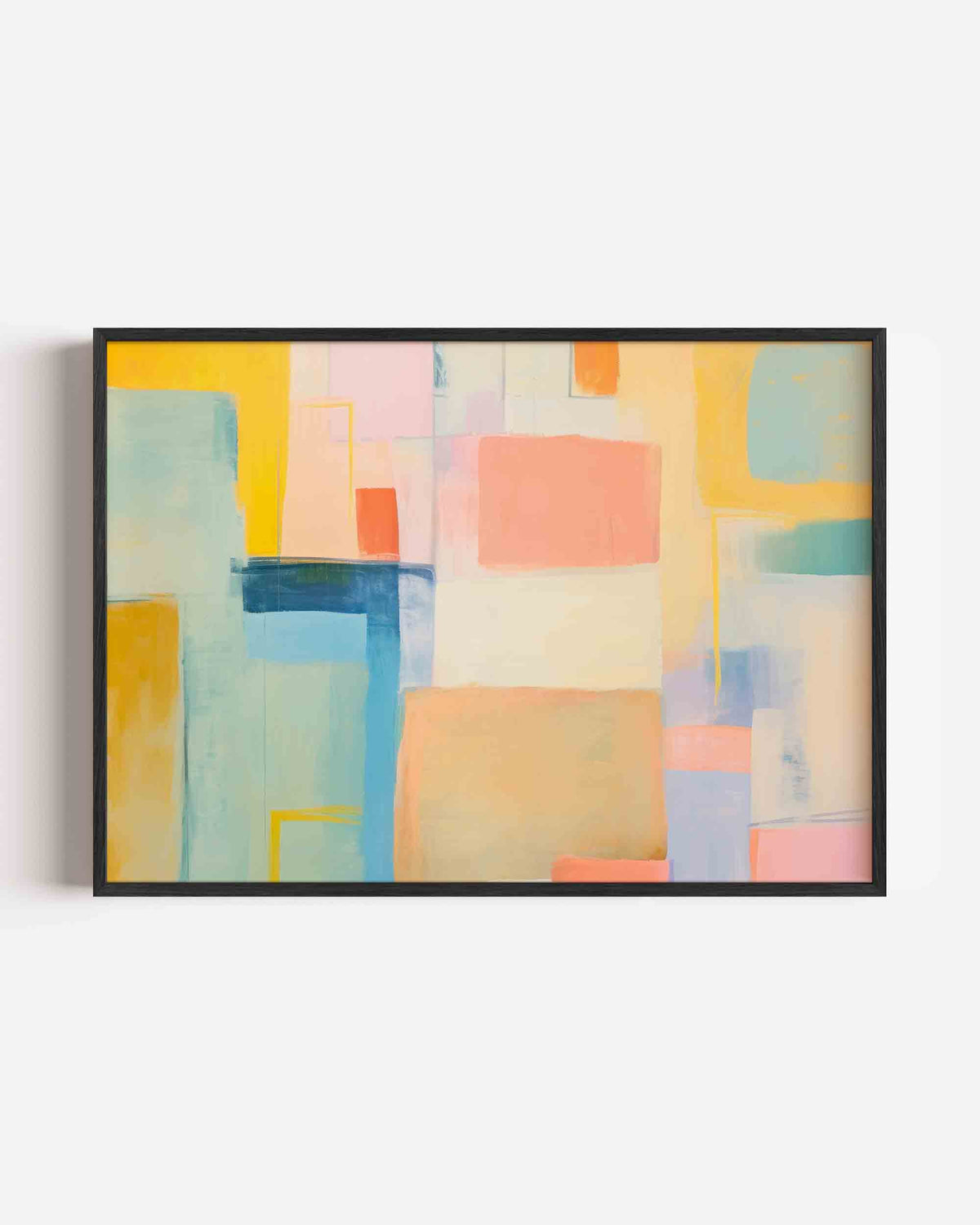 Abstracte vormen – abstracte landscape poster als wanddecoratie