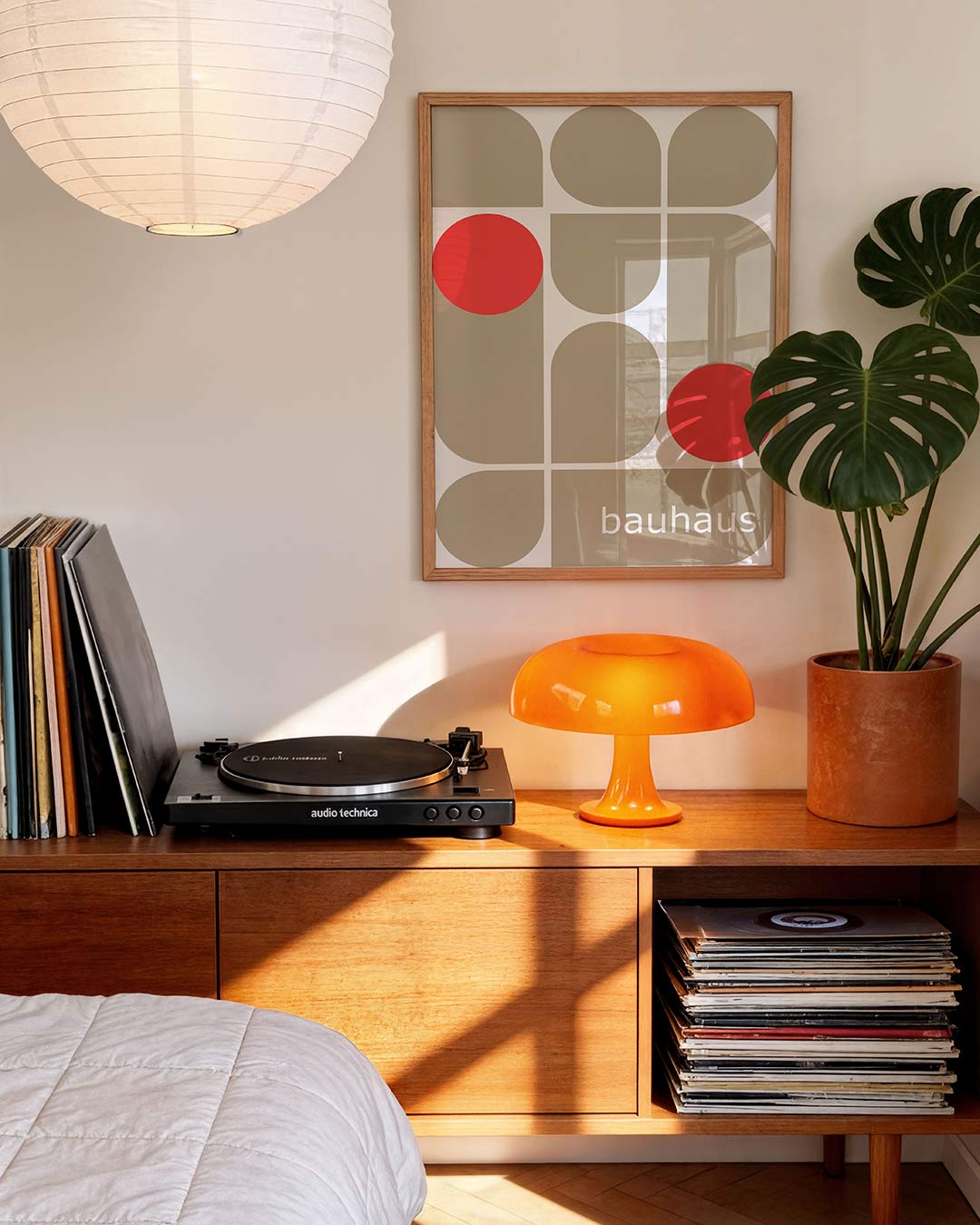 Vormen en vlakken – geometrische Bauhaus poster in staand formaat