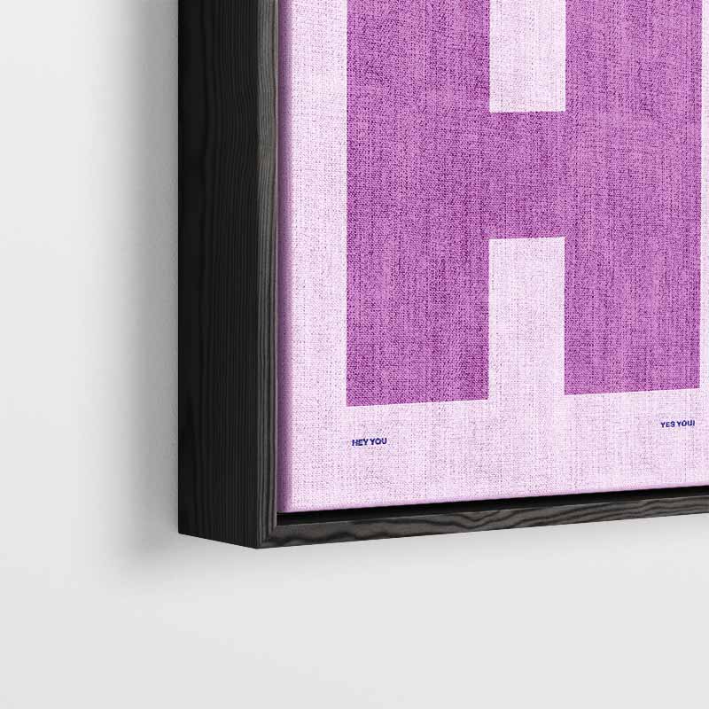 OH HI – dibond wanddecoratie in staand formaat