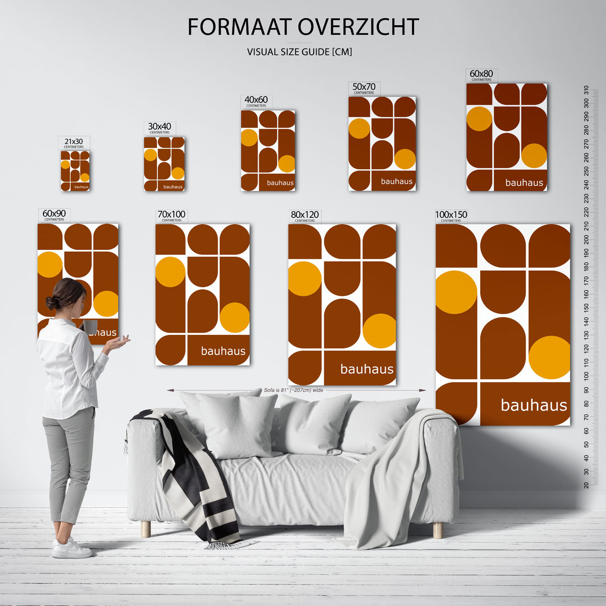 Vorm en balans – Bauhaus poster als moderne geometrische wanddecoratie