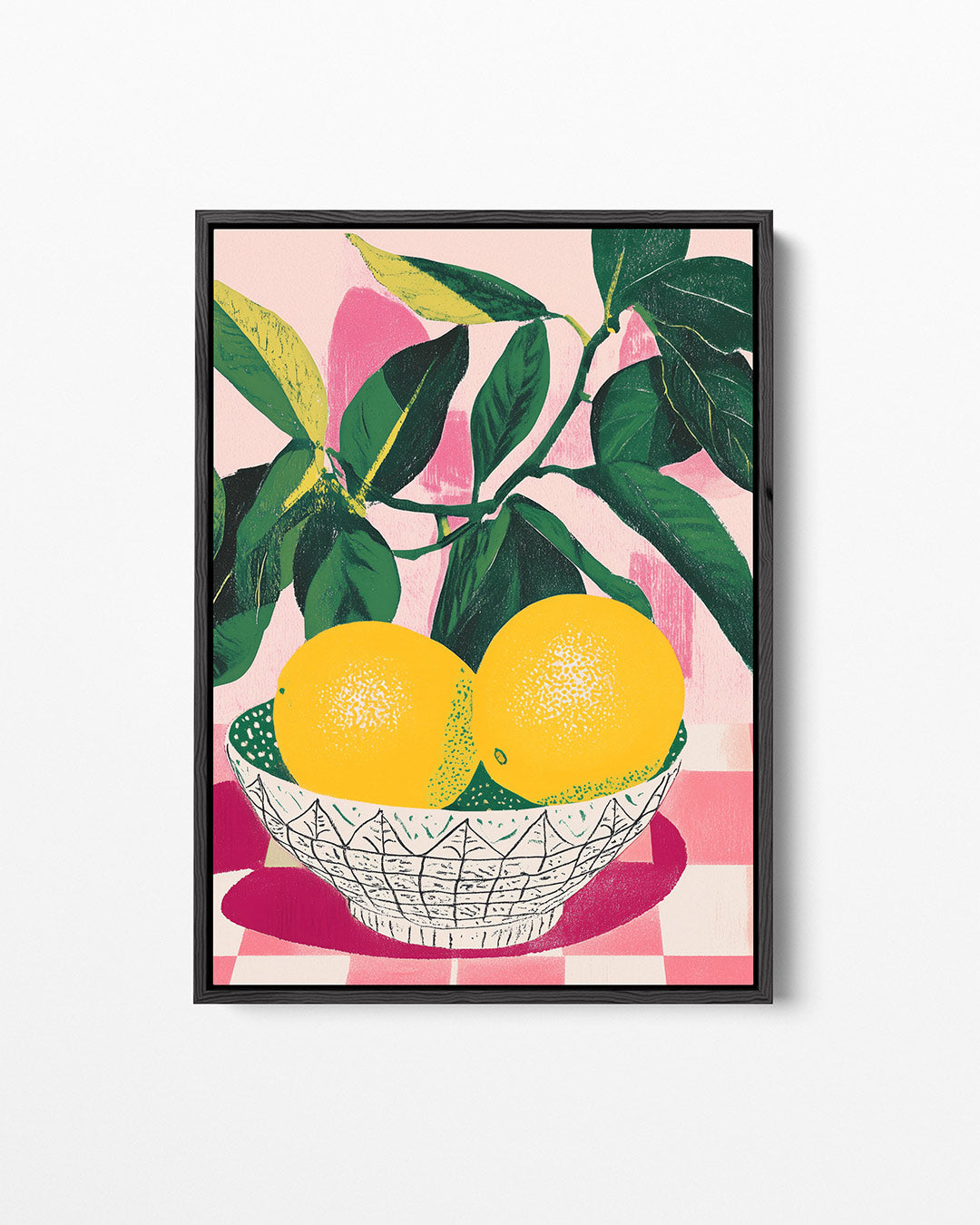 Citrus en bladeren – staand wanddecoratie kunstwerk