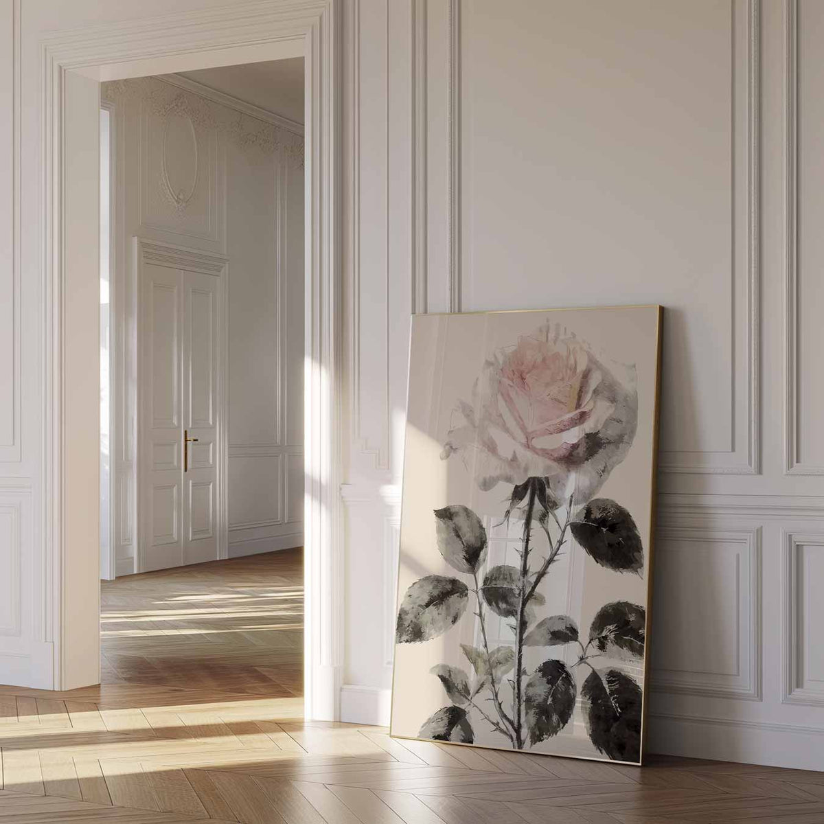 Romantische Rozenposter – paas poster als vrolijke staande wanddecoratie