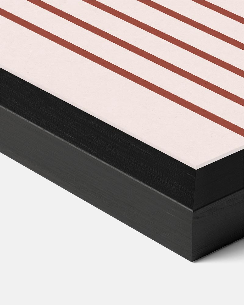 Minimalistische Retro Cirkel – abstracte poster als moderne staande wanddecoratie