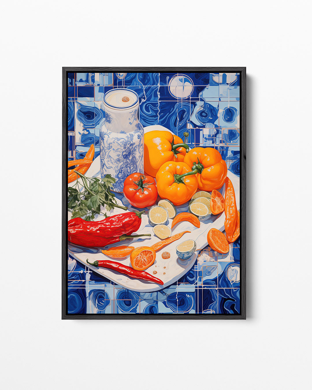 Interieur scène – staand wanddecoratie kunstwerk