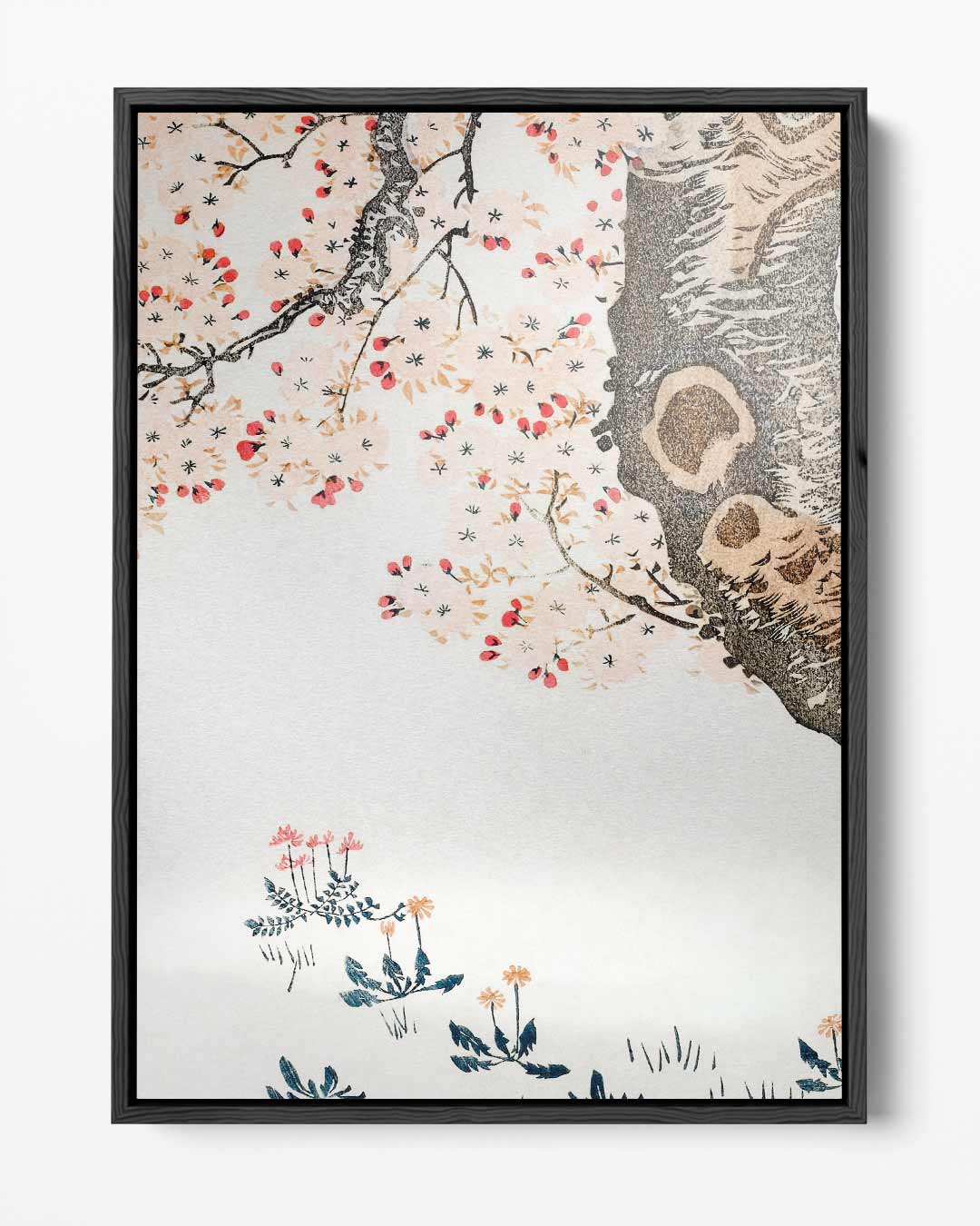 Bloeiende Sakura Print – portret kunstwerk als wanddecoratie