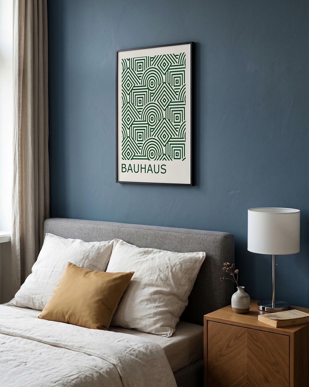 – staande Bauhaus poster voor aan de muur