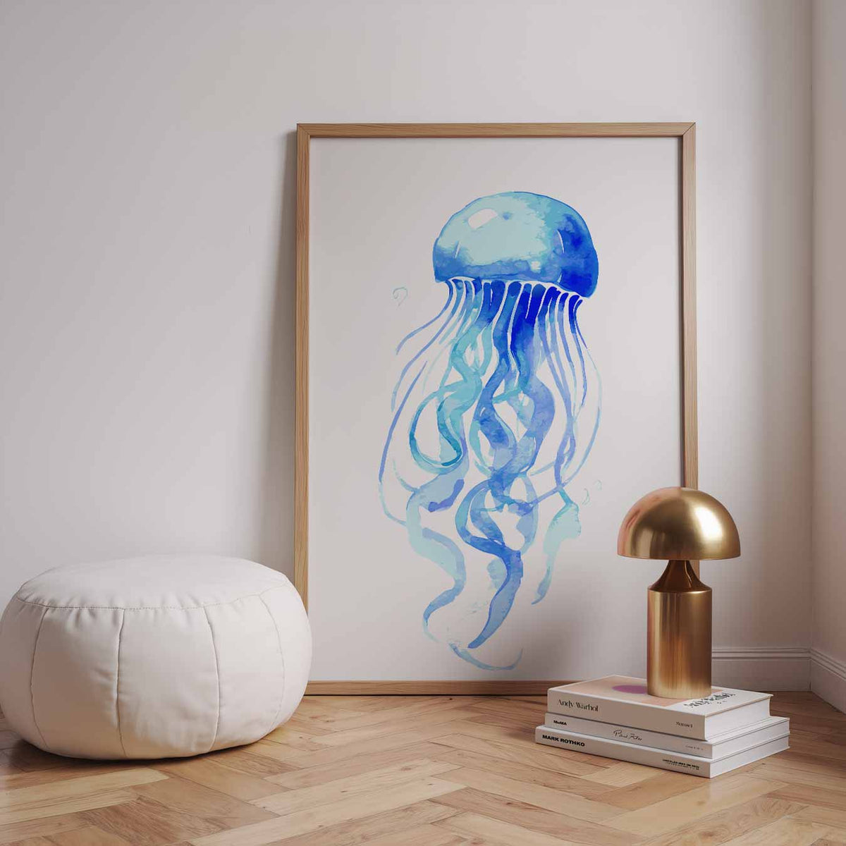 Elegante Kwal – dierenillustratie als portret poster