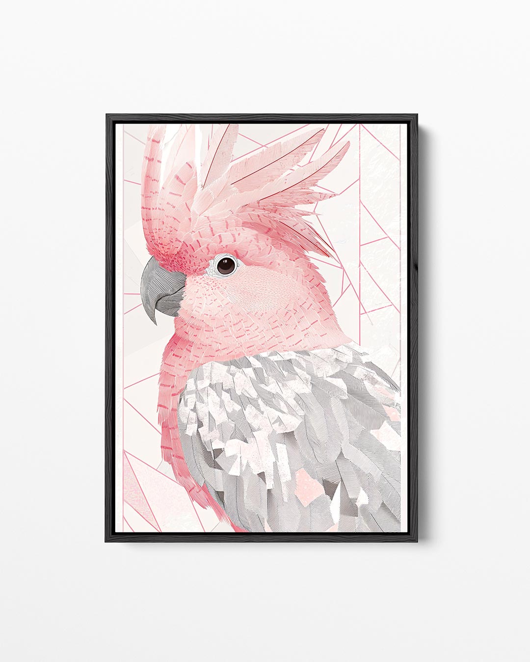 Geometrische vogel – staand wanddecoratie kunstwerk