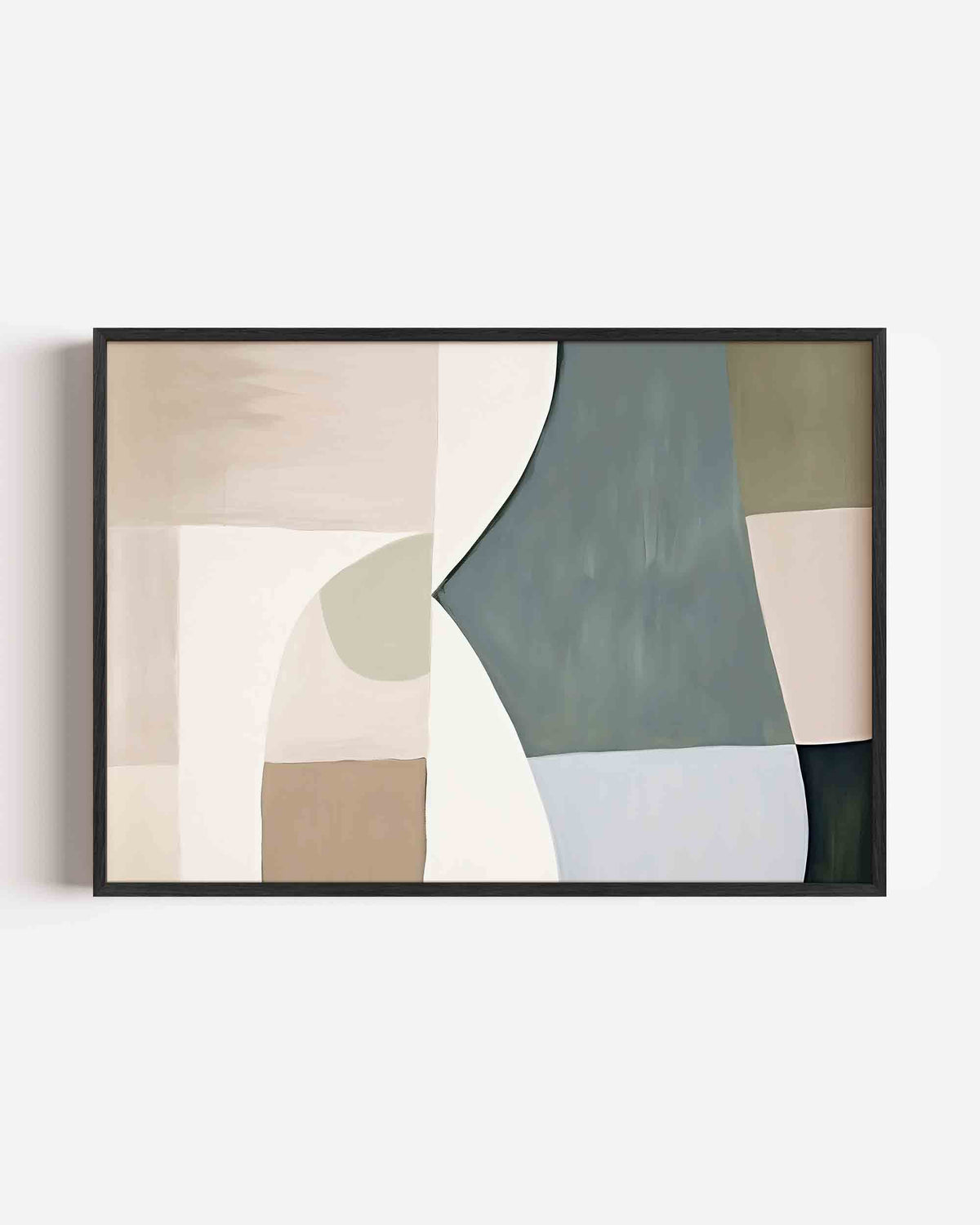Abstracte vormen – kleurrijke abstracte landscape poster als wanddecoratie