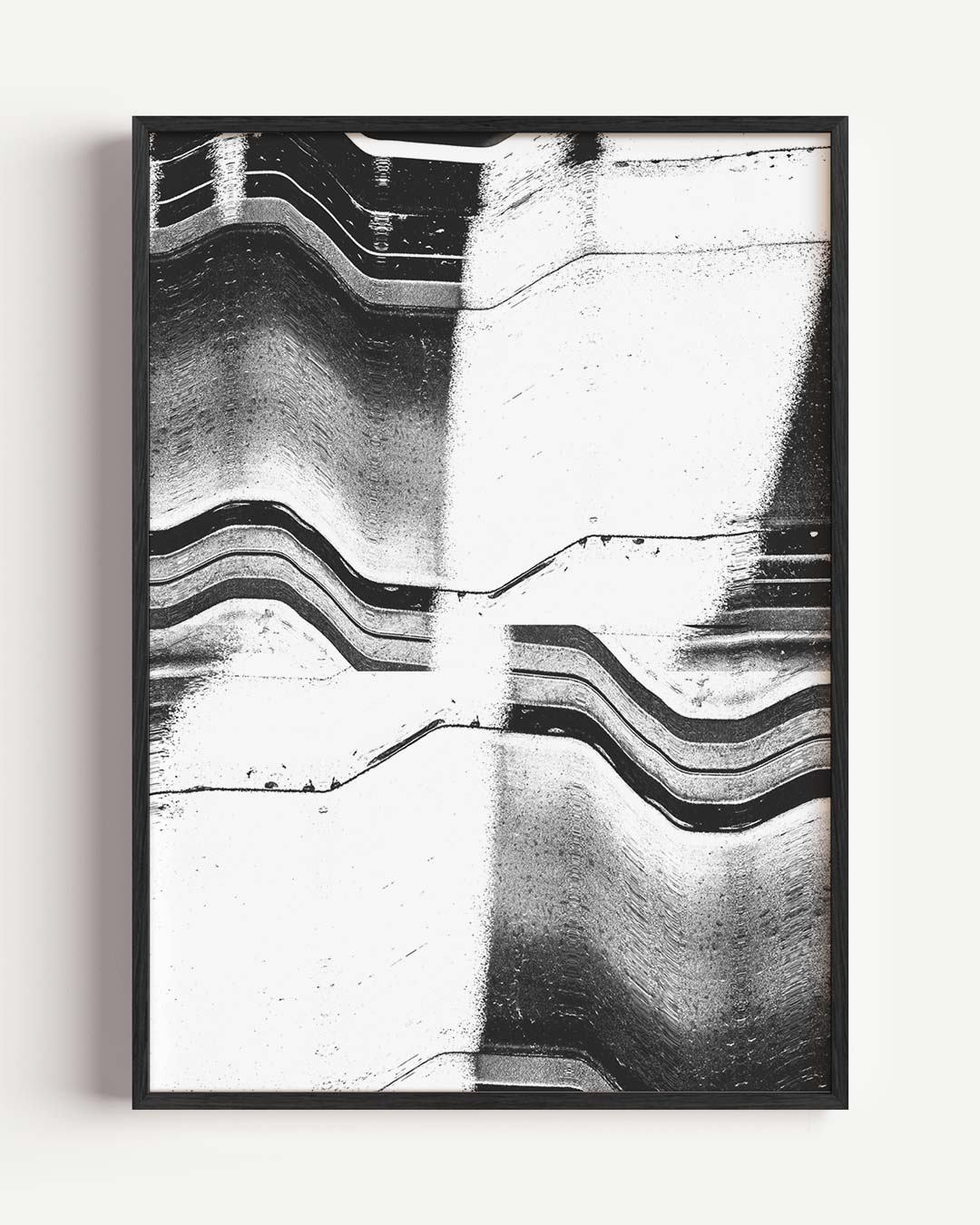 Zwart-Wit Abstract Textuur – kleurrijke abstracte portret poster als wanddecoratie