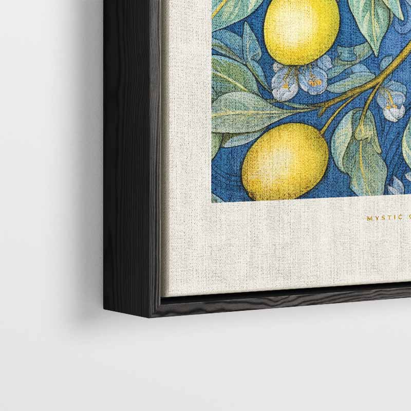 Citroenboom Botanische Print – plexiglas wanddecoratie in portret formaat
