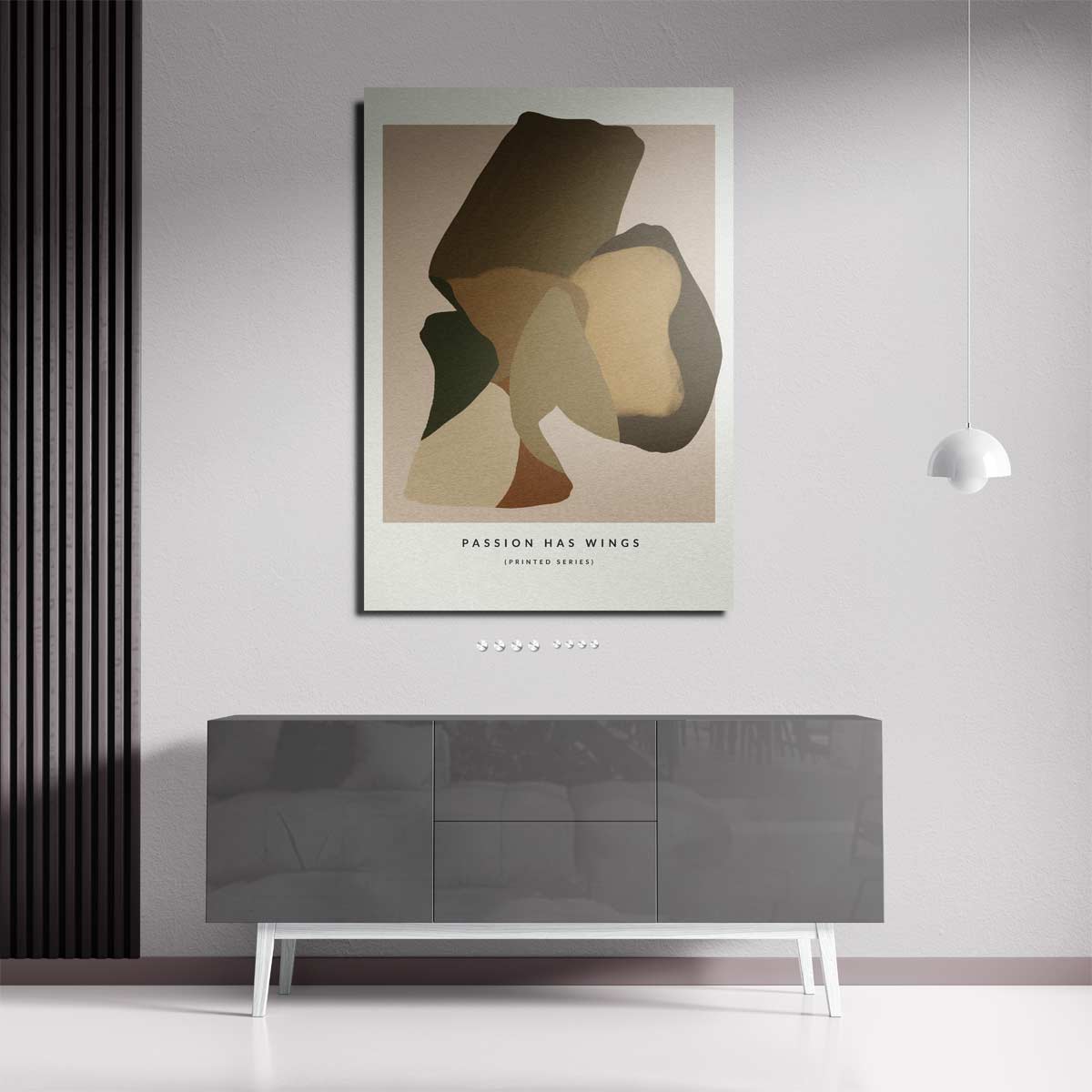 Abstracte Vibratie – staande wandkunst voor woonkamer of interieur