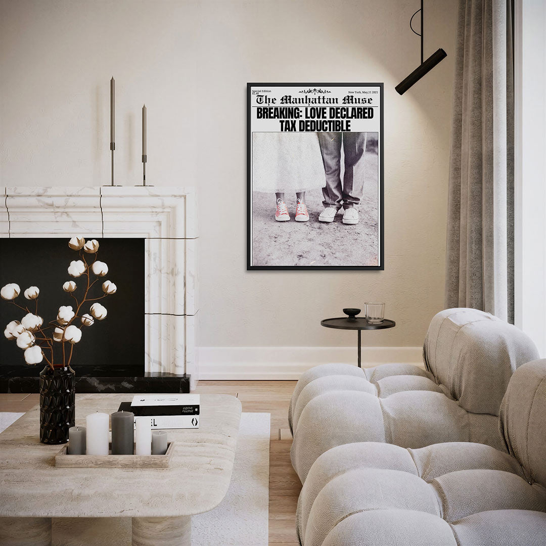 Liefde en humor – staand wanddecoratie kunstwerk