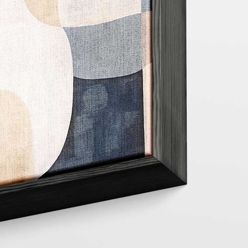 Abstracte Harmonie in Aardetinten – plexiglas kunstwerk als wanddecoratie