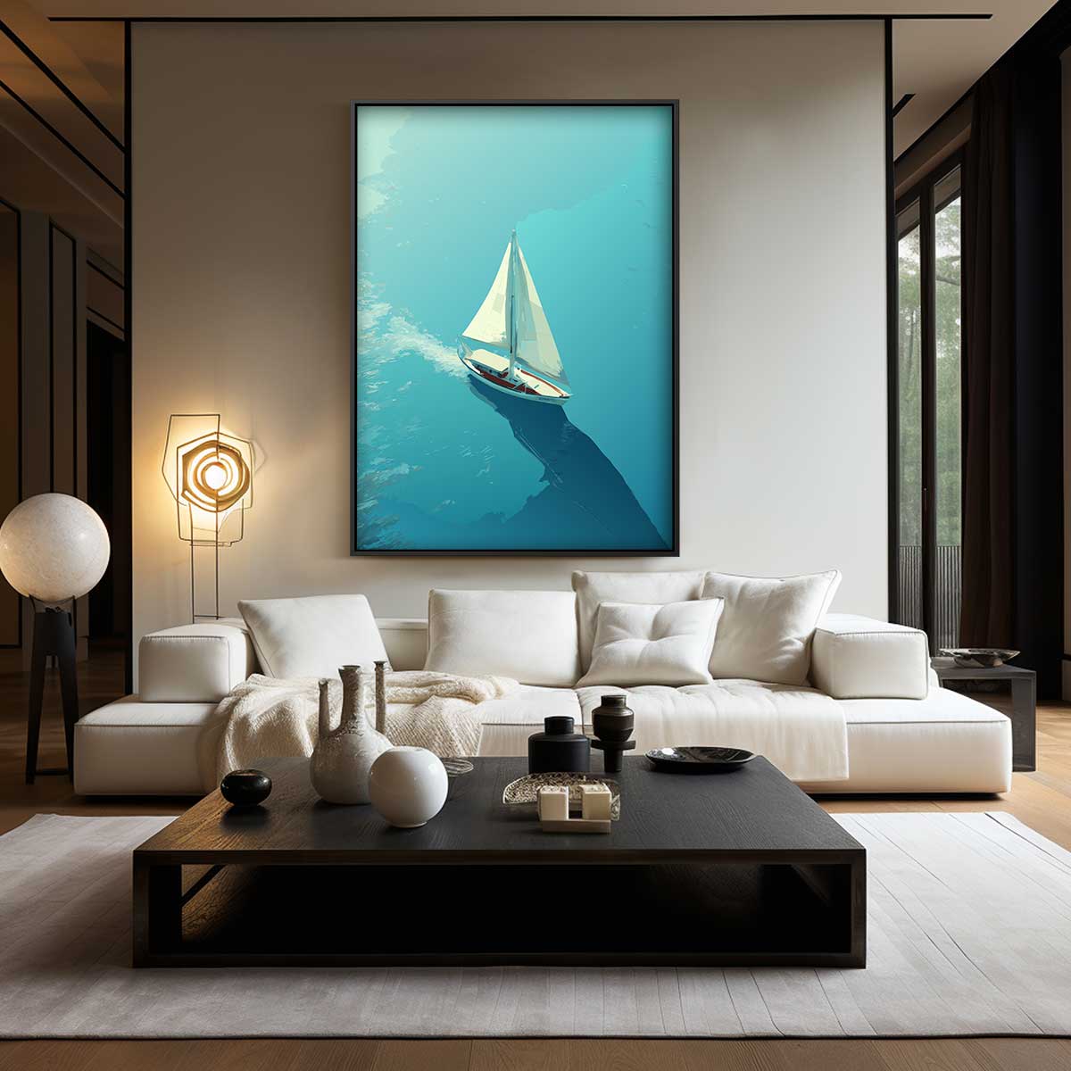 Zacht Briesje op Zee – plexiglas wanddecoratie in portret formaat