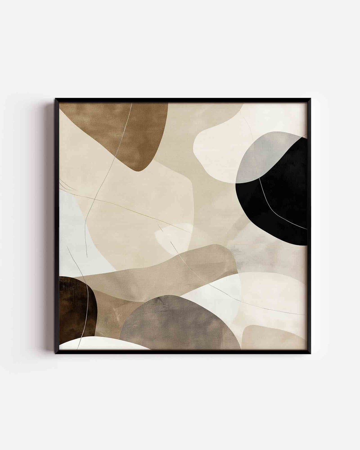 Abstracte vormen – abstracte vierkante poster als wanddecoratie
